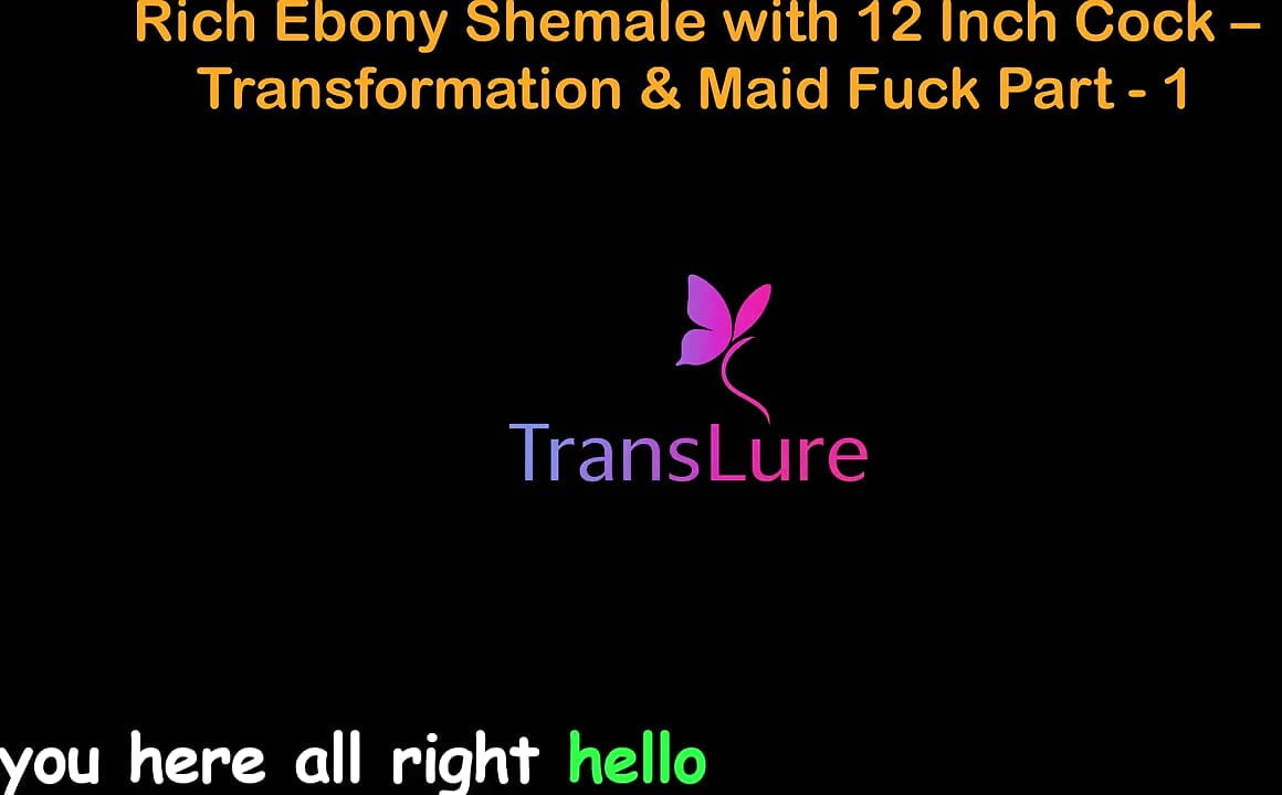 Engelskt ljud sexhistoria rik Ebony Shemale med 12 tum kuk - Transformation & Hembiträde - Del 1
