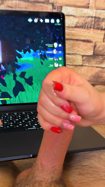 Playing GENSHIN IMPACT with my Step Sister - (Handjob is her super power) | Clip 2
