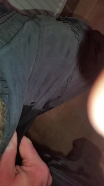 Spectacular moment from "bursting bladder soaking my pants"