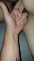 Finger her while they fuck