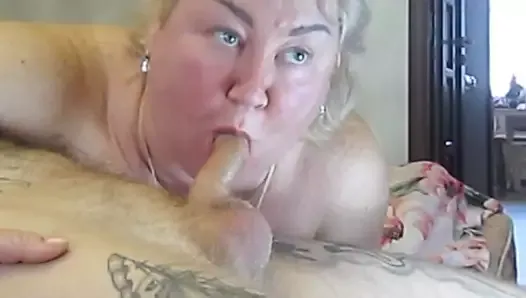 Blowjob from mother-in-law with a deepthroat 5