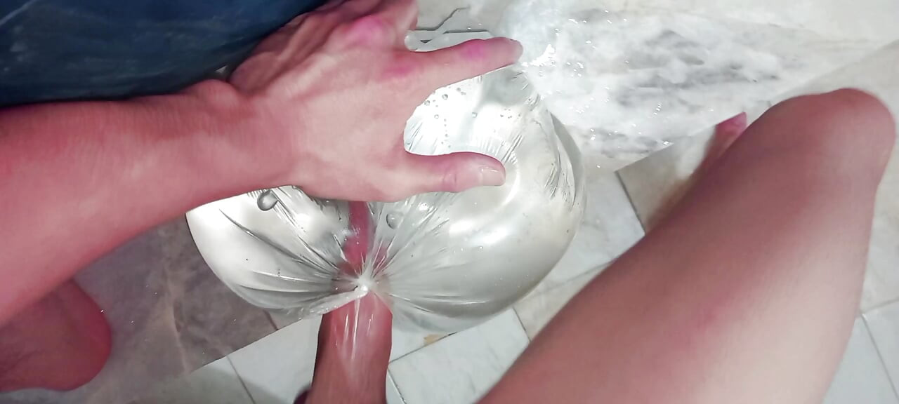 Horny Solo Boy Fills Himself with a Toy🍑