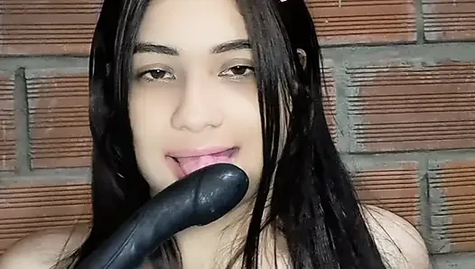 Face of an Indian girl while being fucked from behind
