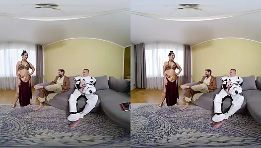 Nerdy star wars lagi asik seks threesome sebelum komik-con - vr