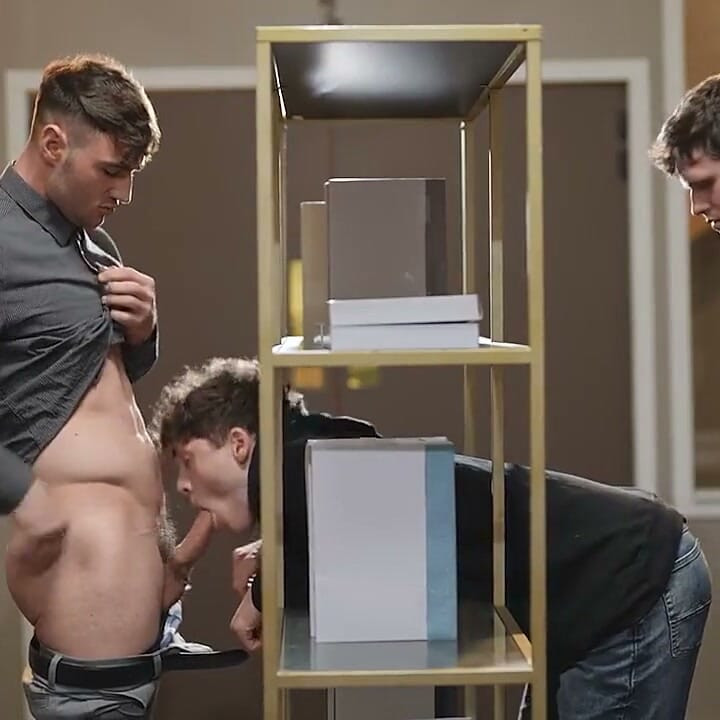 Twink Pop - Professor Michael Boston Gives Favorite Hunky Student Finn Harding Some and Shares a Twink
