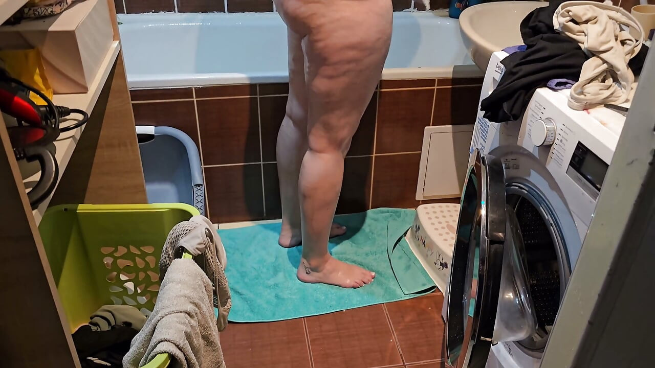 Wife's Quick Shower After Work