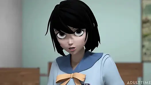 Hentai sex college episode 2 - big titty hentai milf begs for student's cum in front of the whole class!