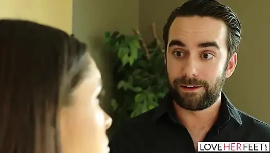 Sloppy Blowjob And Feet Sucking By Kinky Teen Zoe Bloom