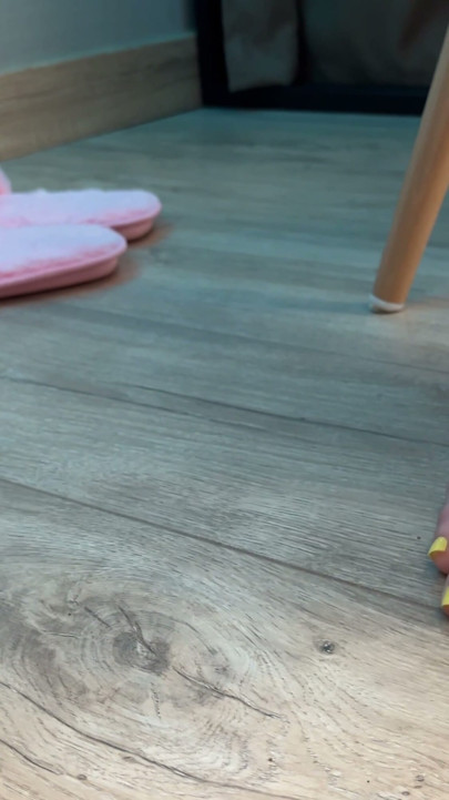 She Was Just Working Until I Started Filming Her Yellow Toes and She Stroked My Cock | Clip 1