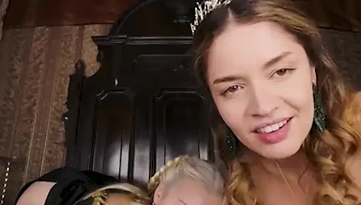 VRCosplayX dreier-tanz der Drachen mit Vanessa Vega und Anna claire clouds teil 2