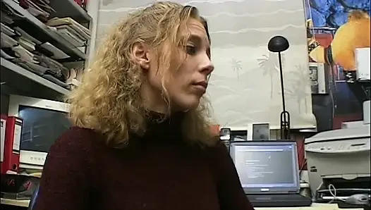 Blonde Does It During Working Hours