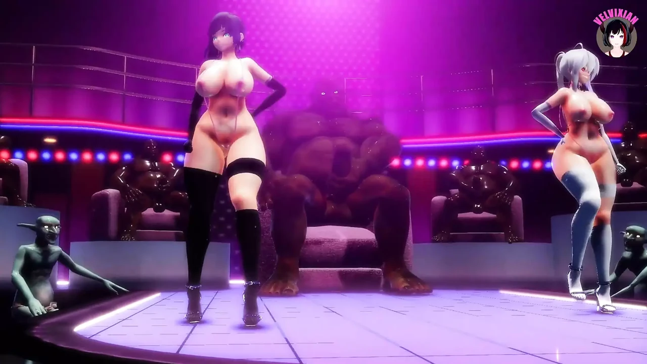 Sexy BBW Girls With Huge Ass Dancing (3D HENTAI)