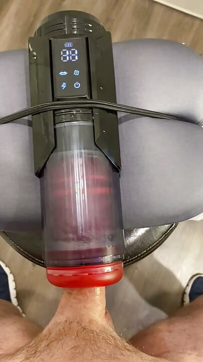 Gatling Toy Review and POV Demo with Three Cumshots!