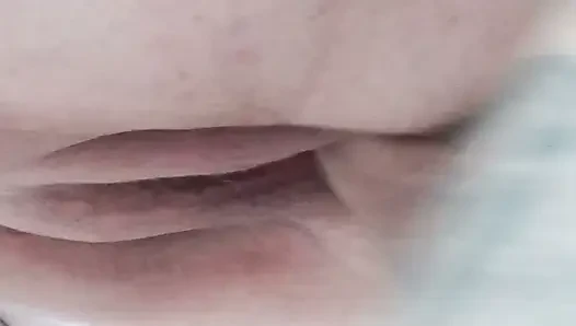 Nahaufnahme-sex und die muschi der fetten frau mit sperma