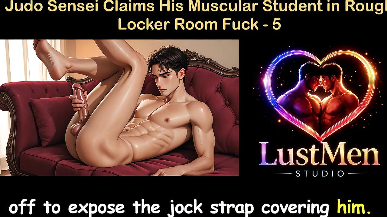 Gay Audio Sex Story - Judo Sensei Claims His Muscular Student in Rough Locker Room Fuck - Part 5