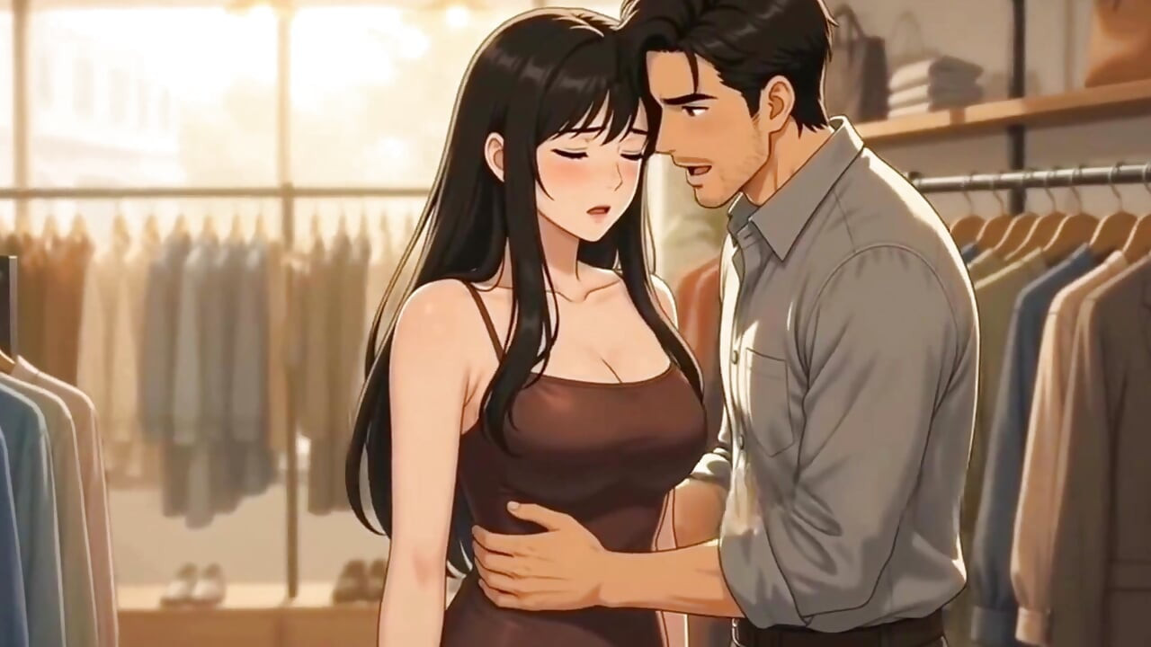 A warm meeting between the owner and the new salesgirl in the shop ( AI generated )