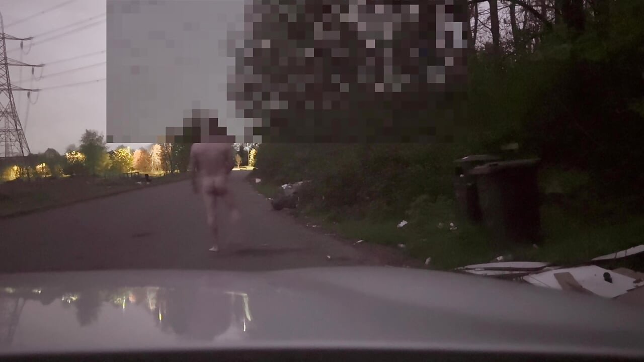 Naked jerk in road pt2
