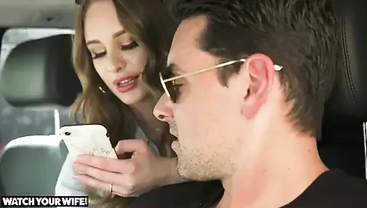 Daisy Stone Fucks Her Driver While Her Husband Watches