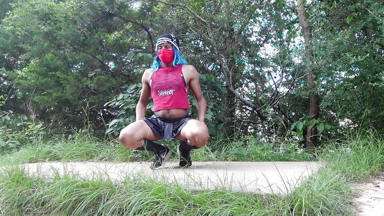 Femboy Mika Kawaiii RISKY Public Twerking on Hiking Trails