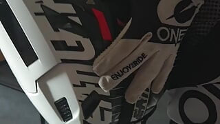Cream Pie on My Mxhelmet