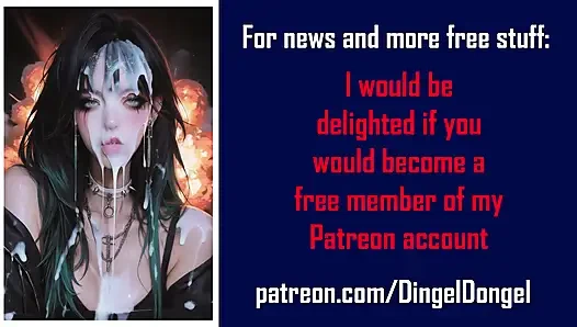 Anime characters get their faces thoroughly covered in cum.