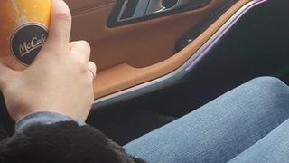Snow sex in the car with Romanian couple