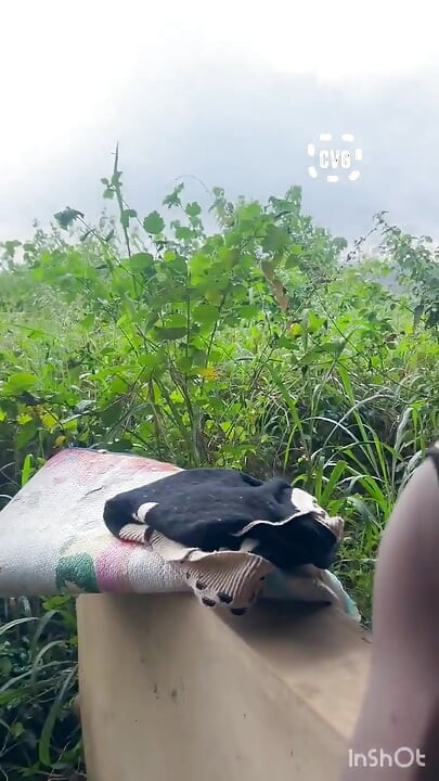 Szabadban a portásunkkal