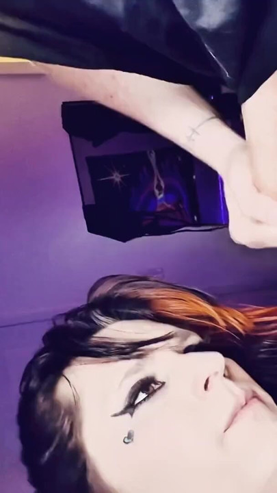 jezebellajb shemale cum swallow face fuck on knees deepthroat throatpie sissy cim creampie cum eating tranny ladyboy | Clip 1