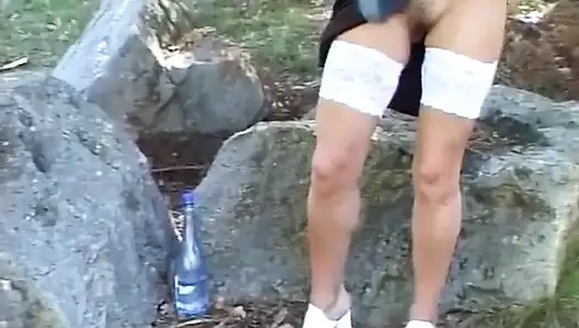 Harlot in Outdoor Pissing