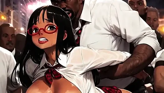 Sexy junge frauen finden verschwitzte BBCs in der Mosh Pit