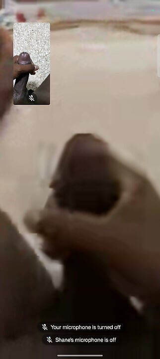 Two boys are in video call masterbating