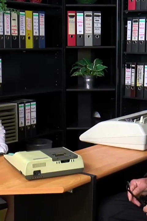 Huge boobs blonde secretary fucking in the office table