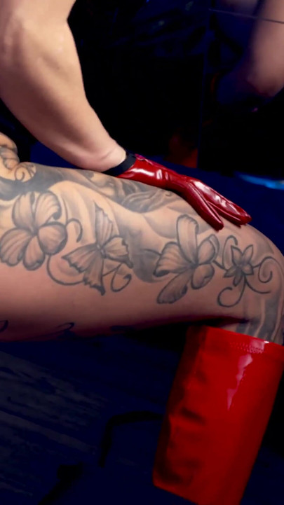 Hot and Sexy Dominatrix Miss Paris Fucks His Ass and Mouth with Her Big Strapon