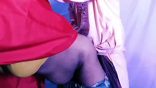 hottest chachi got orgasm by licking pussy with bhatija and chachi's mouth filled of cum by toung play