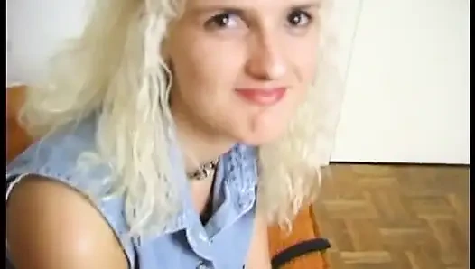 Blonde german MILF in solo act