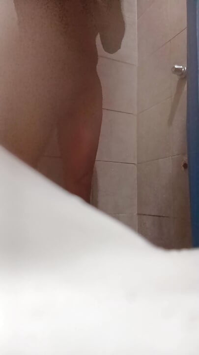 Showering in someone else's house