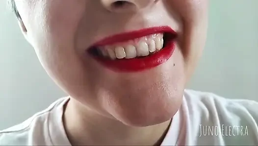 Giantess Red Lips Is Hungry for You POV