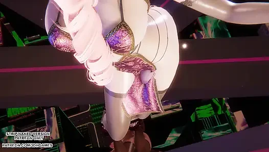 MMD MINNIE - cherry sky - Seraphine sexy Kpop Dance Liga der Legenden Hentai unzensiert 4K 60FPS