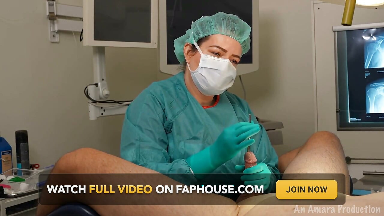 Sounding with Sterile Surgical Latex Gloves and Gown.