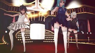 MMD R-18 Аниме сексуальные девушки танцуют (клип 1)