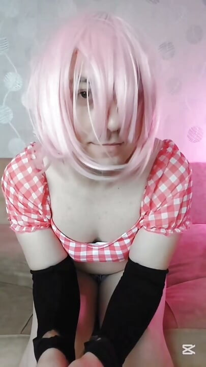 Mooie sletterige femboy cowgirl sissy kitty