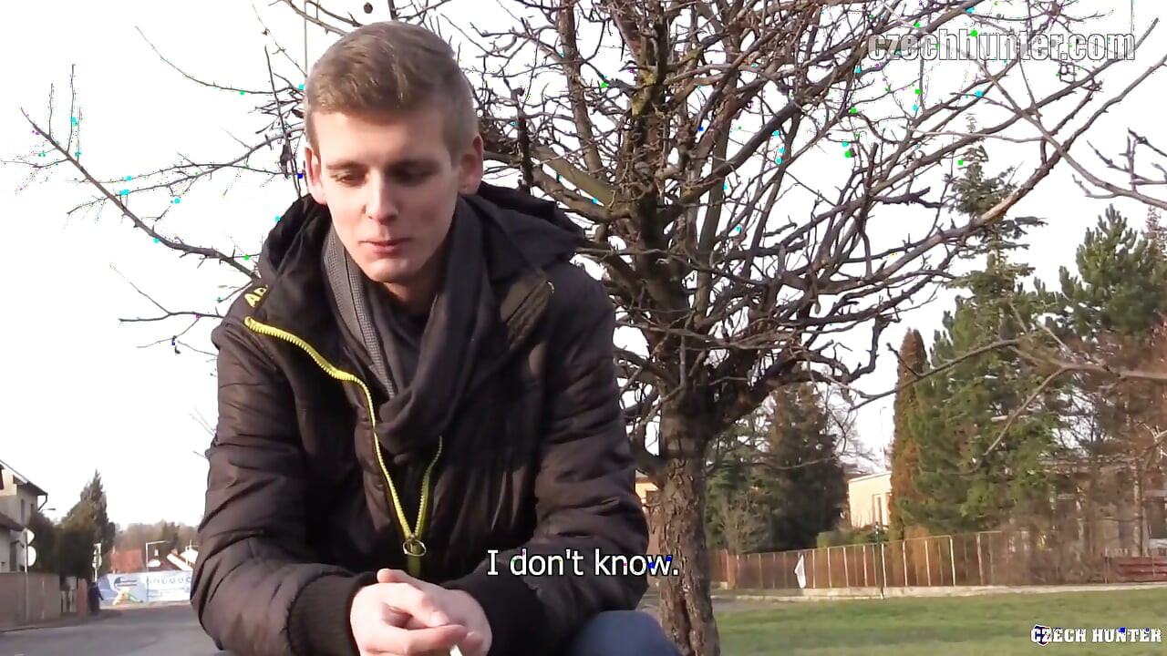 Czech Hunter - Broke Unemployed College Leaver Gets Fined for Stowaway Before a Hardcore Czech Session