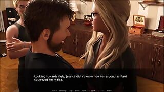 Jessica Choices Origins - Jessiaca vill bli en vuxen porrstjärna men trodde inte att hon kommer att ta två kukar samtidigt.