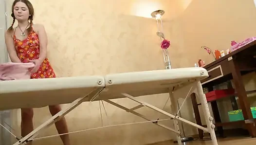Young girl with big natural tits loves to take cock from behind