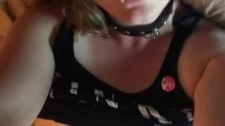 Horny Tranny Can't Stop Touching Herself