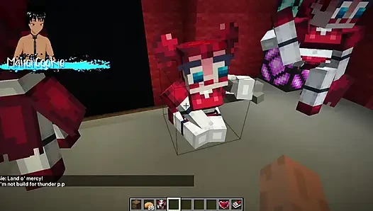 Minecraft Decor Mod FNAF - Showing off some freaky animatronics wearing some nice clothes