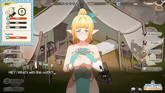 Flee, My Elven Ninja! 3D Gameplay Part 1