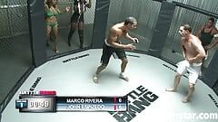 Pussy fucking action inside MMA ring with Mulani Rivera