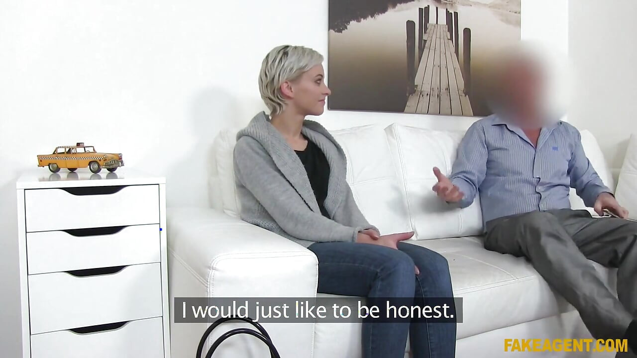 Fake Agent - Model Shows off Her Best Moves on the Desk