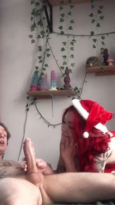 His Christmas Gift: Face Sitting and Milking Him Until He Shakes | Clip 3